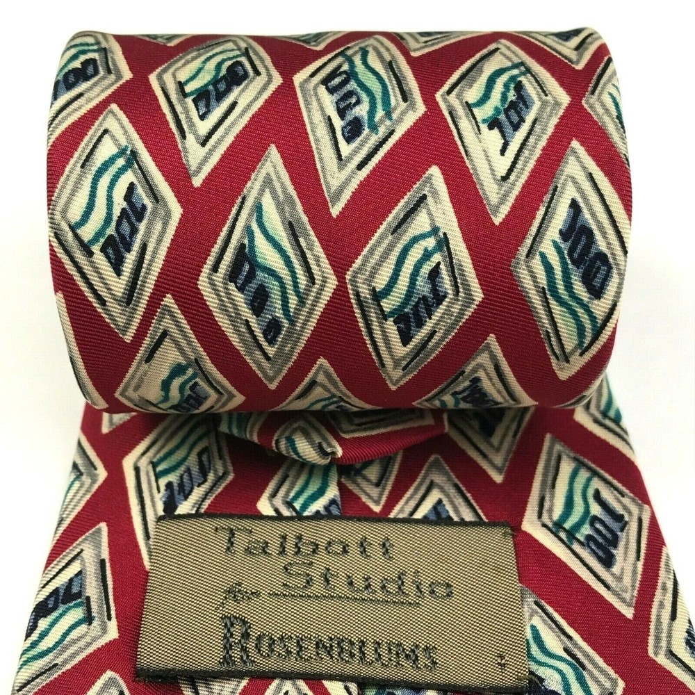 Robert Talbott Studio for Rosenblums Finest Silk Tie Hand Sewn Red Necktie